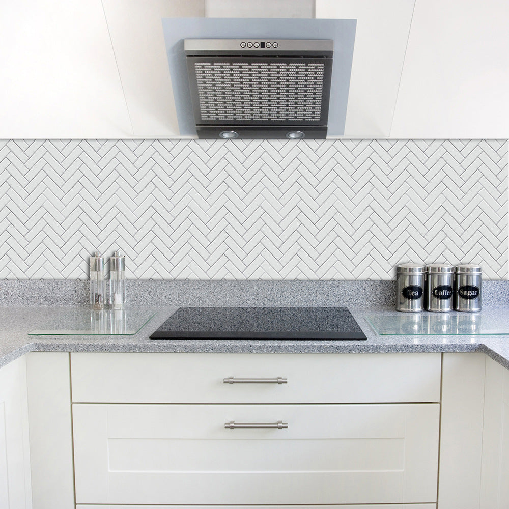 Scandinavian Modern Minimalist Style Herringbone Tile Wall Stickers