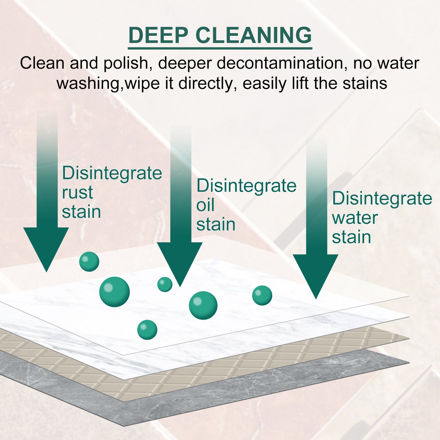 Marble Tile Cleaning Strong Decontamination